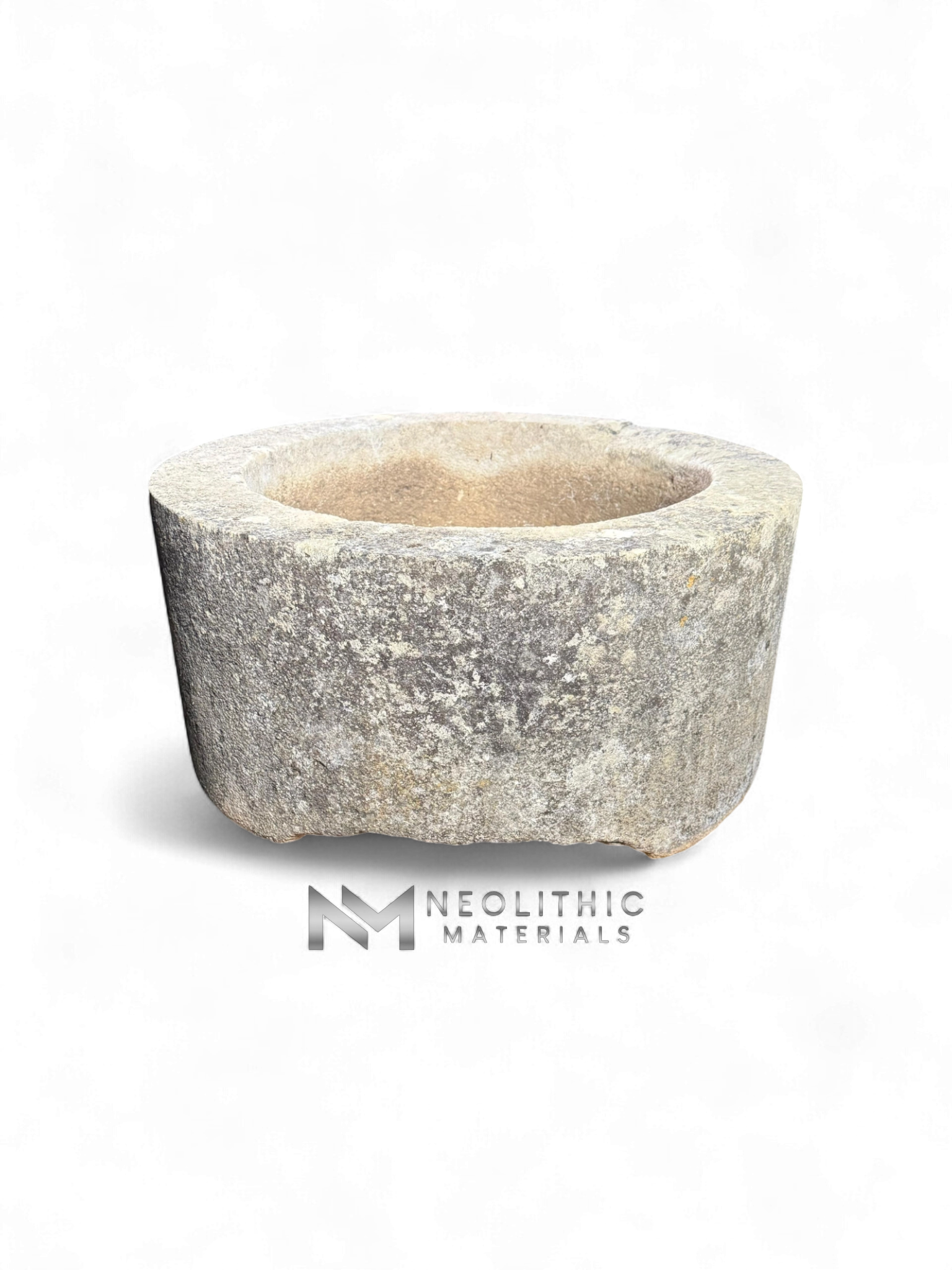 French Antique 19th Century Limestone Well Head